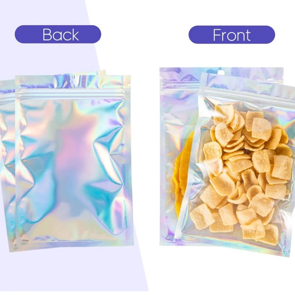 Holographic Re-Sealable Bags 4x6” 20ct 🌿🆕🌿 W/20ct Free Thank you stickers